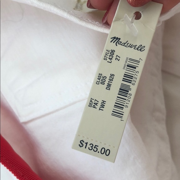 NEW • Madewell • Stovepipe Jeans Tuxedo Edition - Picture 7 of 7